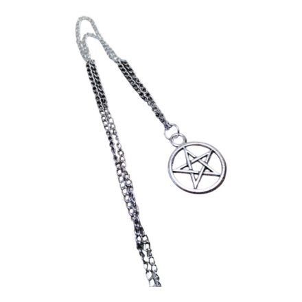 Pentagram Amulett Lánccal