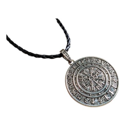 Vegvisir nyaklánc rúnákkal