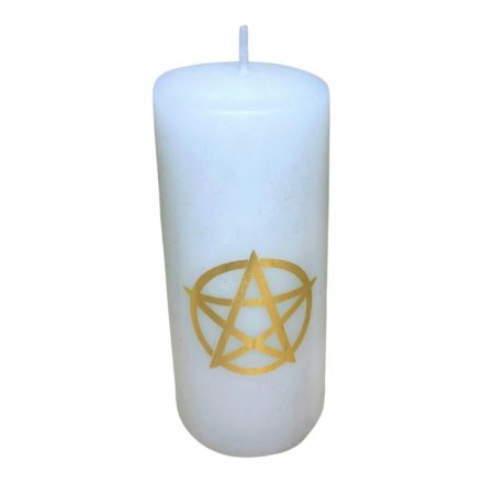 Pentagram mintájú gyertya 