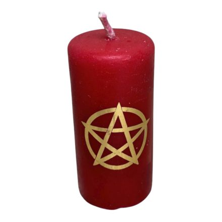 Pentagram mintájú gyertya